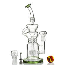 Triple Ratchet Perc Klein Incycler Hookah Glas Smokingpipe (ES-GB-398)